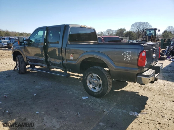 2015 Ford Super Duty F-250 SRW Lariat with VIN 1FT7W2B62FEC76864, listed as a Copart auction lot 46222905 with 123,191 mi miles and Salvage Title. Bid and sale history available at carsss.com. Image 2.