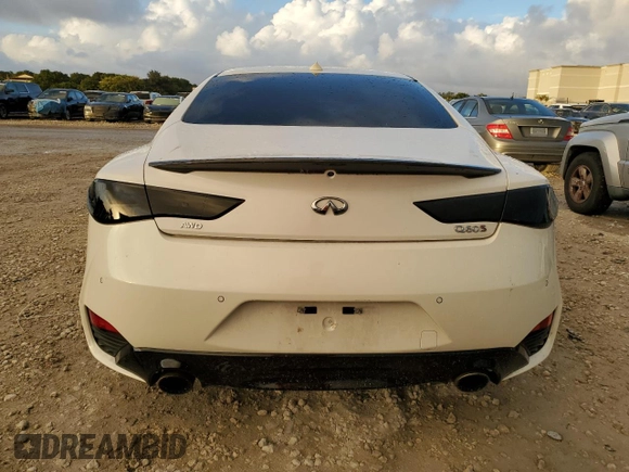 2020 Infiniti Q60 Red Sport 400 with VIN JN1FV7EL6LM460268, listed as a Copart auction lot 85434634 with 19,046 mi miles and Clean title. Bid and sale history available at DreamBid. Image 6.