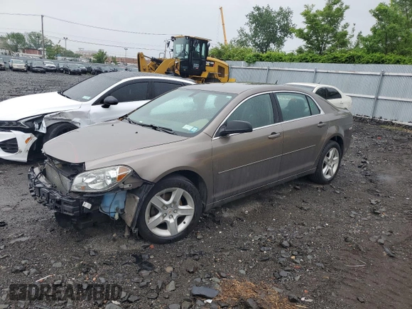2011 Chevrolet Malibu 1LS with VIN 1G1ZB5E10BF200563, listed as a Copart auction lot 56359625 with 130,820 mi miles and Salvage Title. Bid and sale history available at DreamBid. Image 1.