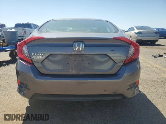 2018 Honda Civic LX with VIN 2HGFC2F56JH562175, listed as a Copart auction lot 54847145 with 87,228 mi miles and Salvage Title. Bid and sale history available at DreamBid. Image 6.