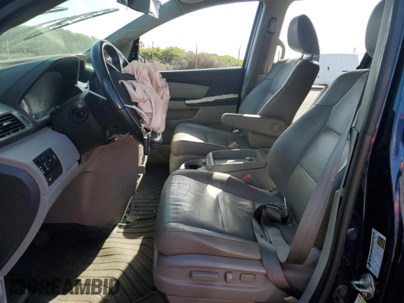 2014 Honda Odyssey EX-L with VIN 5FNRL5H64EB114757, listed as a Copart auction lot 48129915 with 136,822 mi miles and Salvage Title. Bid and sale history available at DreamBid. Image 7.