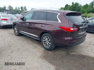 2013 Infiniti JX35 z VIN 5N1AL0MMXDC306339, wystawiony jako IAAI lot #42364060 z przebiegiem 237 711 mil mil oraz . Historia ofert i sprzedaży dostępna na DreamBid. Obrazek 3.