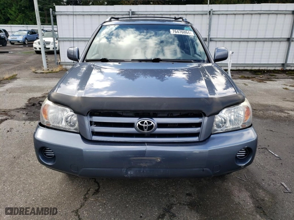 2005 Toyota Highlander with VIN JTEHD21A950037867, listed as a Copart auction lot 76476864 with 182,330 mi miles and Salvage Title. Bid and sale history available at carsss.com. Image 5.