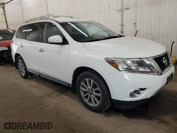 2015 Nissan Pathfinder SV z VIN 5N1AR2MM5FC695632, wystawiony jako Copart lot #53789225 z przebiegiem 145 391 mil mil oraz Szkoda całkowita • Salvage title. Historia ofert i sprzedaży dostępna na DreamBid. Obrazek 4.