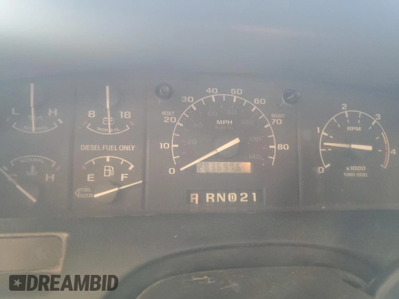 1997 Ford F-250 with VIN 1FTHF26FXVEB93213, listed as a Copart auction lot 56291275 with 283,697 mi miles and Salvage title. Bid and sale history available at DreamBid. Image 9.