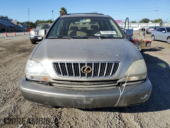 2002 Lexus RX 300 with VIN JTJGF10U120126440, listed as a Copart auction lot 77224124 with 121,395 mi miles and Salvage Title. Bid and sale history available at carsss.com. Image 5.