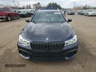 2019 BMW 7 Series 750i xDrive with VIN WBA7F2C58KB239624, listed as a Copart auction lot 53781025 with 87,894 mi miles and Salvage title. Bid and sale history available at DreamBid. Image 5.