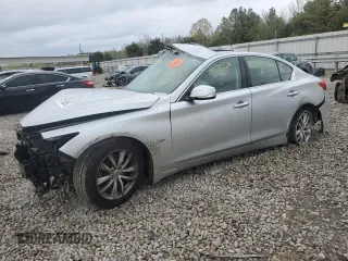 2017 Infiniti Q50 3.0t Premium with VIN JN1EV7AR1HM836257, listed as a Copart auction lot 51110305 with 0 mi miles and Salvage Title. Bid and sale history available at carsss.com. Image 1.