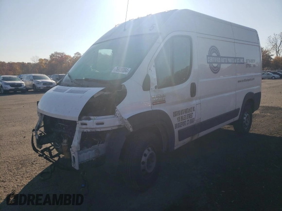 2019 Ram ProMaster Cargo with VIN 3C6TRVCG7KE539385, listed as a Copart auction lot 76939384 with Not Provided miles and Salvage Title. Bid and sale history available at DreamBid. Image 1.