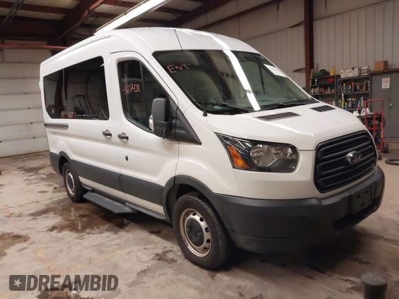 2019 Ford Transit Passenger XL z VIN 1FMZK1CM8KKA27343, wystawiony jako IAAI lot #41607428 z przebiegiem 110 797 mil mil oraz . Historia ofert i sprzedaży dostępna na DreamBid. Obrazek 1.