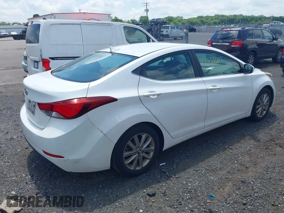 2015 Hyundai Elantra SE with VIN 5NPDH4AE6FH558457, listed as a IAAI auction lot 42738003 with 199,965 mi miles and . Bid and sale history available at DreamBid. Image 4.