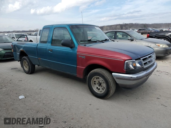 1997 Ford Ranger XLT with VIN 1FTCR14X0VPB40063, listed as a Copart auction lot 84930094 with 121,186 mi miles and Salvage Title. Bid and sale history available at DreamBid. Image 4.