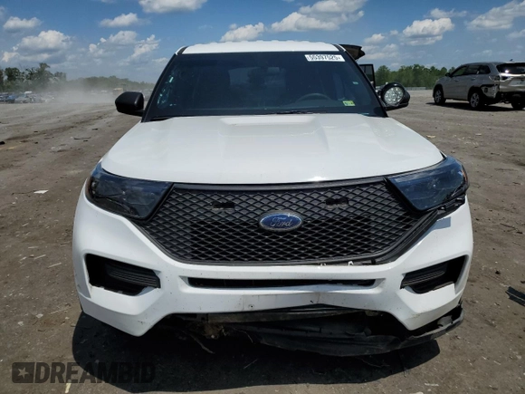 2022 Ford Police Interceptor Utility z VIN 1FM5K8AB5NGC14734, wystawiony jako Copart lot #55397525 z przebiegiem 43 026 mil mil oraz Szkody całkowita. Historia ofert i sprzedaży dostępna na DreamBid. Obrazek 5.