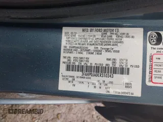 2012 Ford Fusion SEL with VIN 3FAHP0JA0CR310343, listed as a IAAI auction lot 41903791 with 196,240 mi miles. Bid and sale history available at carsss.com. Image 9.