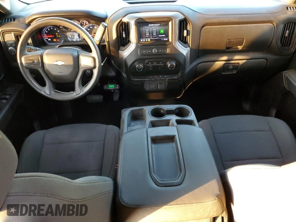 2020 Chevrolet Silverado 1500 Custom with VIN 1GCRWBEF9LZ281181, listed as a Copart auction lot 43327815 with 80,007 mi miles and Salvage Title. Bid and sale history available at carsss.com. Image 8.