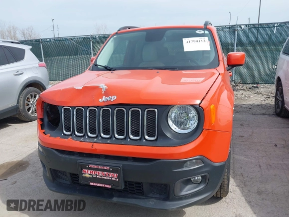 2017 Jeep Renegade Altitude z VIN ZACCJBBB5HPG34172, wystawiony jako IAAI lot #41790112 z przebiegiem 92 148 mil mil oraz . Historia ofert i sprzedaży dostępna na DreamBid. Obrazek 13.
