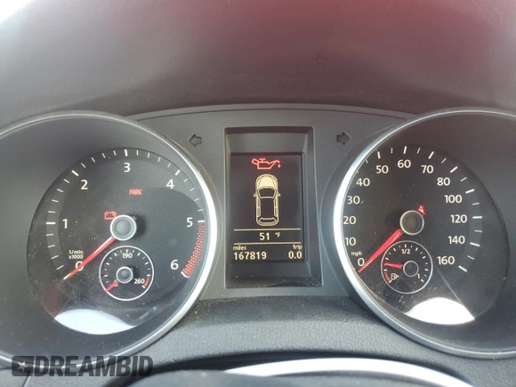 2012 Volkswagen Golf TDI with VIN WVWNM7AJ2CW203547, listed as a Copart auction lot 85799174 with 167,819 mi miles and Clean title. Bid and sale history available at DreamBid. Image 9.