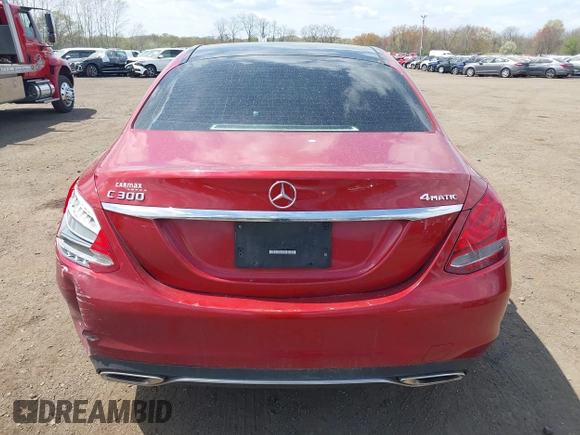 2017 Mercedes-Benz C 300 with VIN 55SWF4KB7HU231035, listed as a IAAI auction lot 42057097 with 58,123 mi miles and . Bid and sale history available at DreamBid. Image 16.