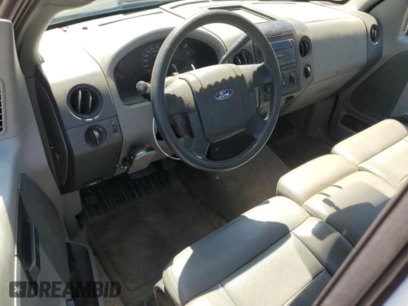 2005 Ford F-150 XL with VIN 1FTRF12W05KB89130, listed as a Copart auction lot 55062385 with 175,439 mi miles and Clean title. Bid and sale history available at DreamBid. Image 8.