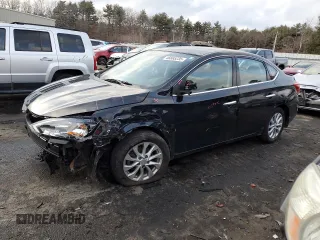 2019 Nissan Sentra S z VIN 3N1AB7AP4KY318072, wystawiony jako Copart lot #46665235 z przebiegiem 74 169 mil mil oraz Nie do naprawy • Non repairable. Historia ofert i sprzedaży dostępna na DreamBid. Obrazek 1.