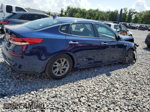 2019 Kia Optima LX with VIN 5XXGT4L30KG348465, listed as a Copart auction lot 58357645 with 46,726 mi miles and Salvage title. Bid and sale history available at DreamBid. Image 3.