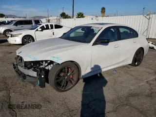 2022 BMW 3 Series M340i with VIN 3MW5U7J05N8C58784, listed as a Copart auction lot 82155364 with 23,376 mi miles and Salvage Title. Bid and sale history available at carsss.com. Image 1.