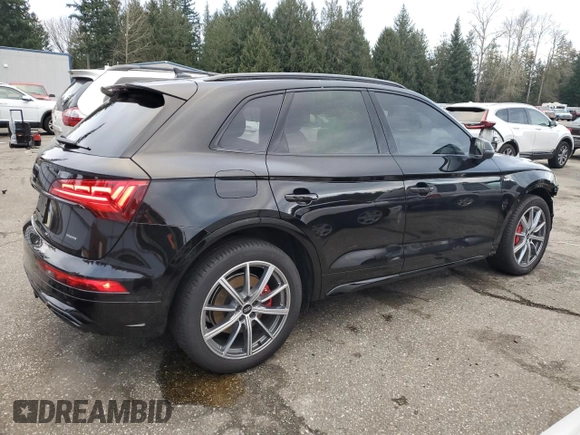 2024 Audi Q5 S line Prestige with VIN WA1F2AFY7R2087589, listed as a Copart auction lot 87179814 with 3,630 mi miles and Salvage Title. Bid and sale history available at carsss.com. Image 3.