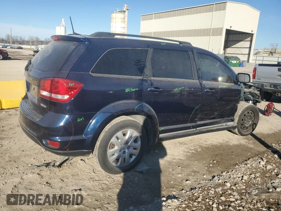 2019 Dodge Journey SE with VIN 3C4PDCBB3KT770900, listed as a Copart auction lot 42358415 with 44,438 mi miles and Salvage Title. Bid and sale history available at DreamBid. Image 3.