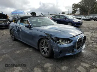 2023 BMW 4 Series 430i with VIN WBA23AT09PCM39690, listed as a Copart auction lot 43609655 with 11,224 mi miles and Salvage Title. Bid and sale history available at carsss.com. Image 4.