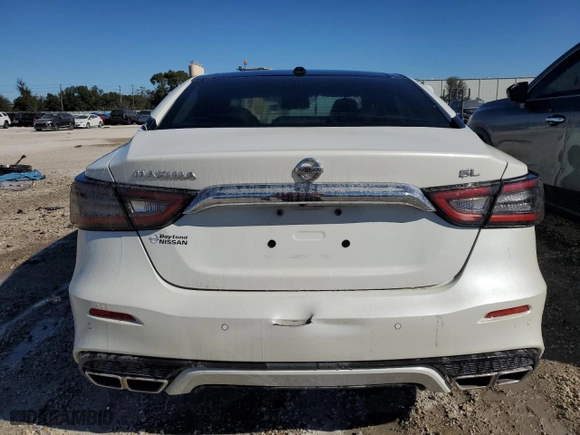 2020 Nissan Maxima SL with VIN 1N4AA6DV1LC383692, listed as a Copart auction lot 75894724 with 81,513 mi miles and Non Repairable. Bid and sale history available at carsss.com. Image 6.