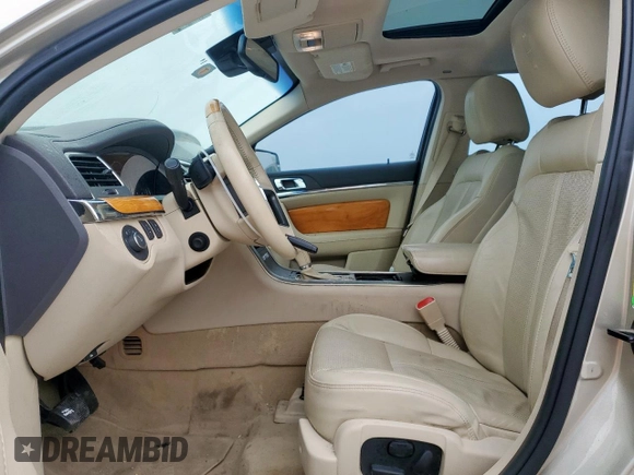 2010 Lincoln MKS with VIN 1LNHL9DR9AG607557, listed as a Copart auction lot 53779785 with 190,249 mi miles and Salvage Title. Bid and sale history available at DreamBid. Image 7.