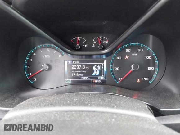 2017 GMC Canyon 4WD SLT with VIN 1GTG6DEN3H1268376, listed as a IAAI auction lot 41922984 with 76,492 mi miles. Bid and sale history available at carsss.com. Image 7.
