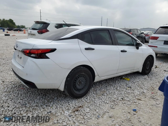 2022 Nissan Versa S with VIN 3N1CN8DVXNL832476, listed as a Copart auction lot 51307035 with 46,935 mi miles and Salvage title. Bid and sale history available at DreamBid. Image 3.