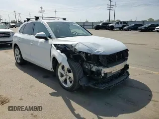 2021 Audi Q5 Premium Plus with VIN WA1BAAFYXM2051891, listed as a Copart auction lot 52320605 with 26,747 mi miles and Salvage Title. Bid and sale history available at carsss.com. Image 12.