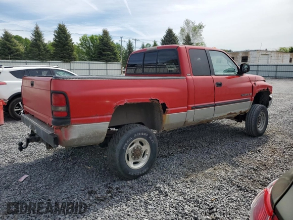 2000 Dodge 2500 with VIN 1B7KF23Z6YJ187490, listed as a Copart auction lot 57873375 with 238,769 mi miles and Salvage title. Bid and sale history available at DreamBid. Image 3.
