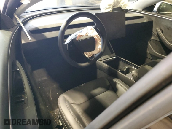 2025 Tesla Model 3 Long Range z VIN 5YJ3E1EBXSF942561, wystawiony jako Copart lot #52961935 z przebiegiem 5 911 mil mil oraz Szkoda całkowita • Salvage title. Historia ofert i sprzedaży dostępna na DreamBid. Obrazek 8.