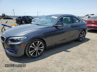2014 BMW 2 Series 228i with VIN WBA1F5C57EV255551, listed as a Copart auction lot 59819415 with 25,186 mi miles and Salvage title. Bid and sale history available at DreamBid. Image 1.