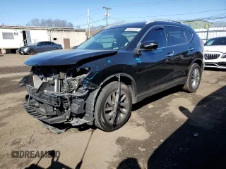 2014 Nissan Rogue SL with VIN 5N1AT2MV8EC777055, listed as a Copart auction lot 49099435 with 104,762 mi miles and Salvage Title. Bid and sale history available at carsss.com. Image 1.