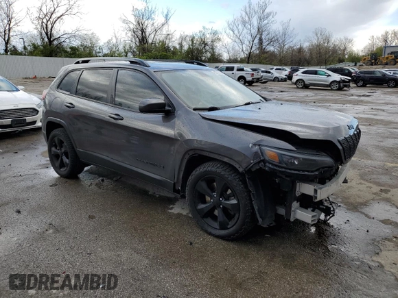 2020 Jeep Cherokee Altitude with VIN 1C4PJLLB3LD606481, listed as a Copart auction lot 52720835 with 74,698 mi miles and Salvage title. Bid and sale history available at DreamBid. Image 4.