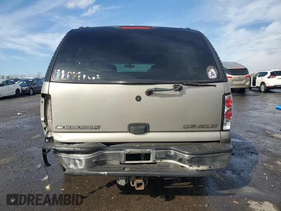 2002 Chevrolet Suburban LS with VIN 1GNFK16Z82J229675, listed as a Copart auction lot 50188135 with 0 mi miles and Salvage Title. Bid and sale history available at carsss.com. Image 6.