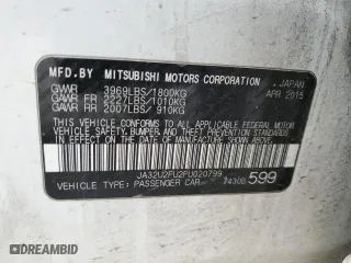 2015 Mitsubishi Lancer ES with VIN JA32U2FU2FU020799, listed as a Copart auction lot 45037745 with 177,776 mi miles and Clean Title. Bid and sale history available at carsss.com. Image 12.