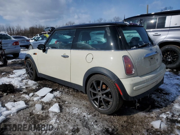 2002 MINI Hardtop with VIN WMWRC334X2TC38342, listed as a Copart auction lot 45706475 with 107,735 mi miles and Salvage Title. Bid and sale history available at DreamBid. Image 2.