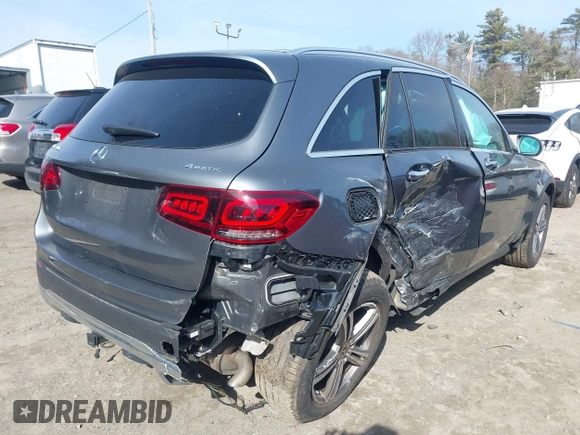 2022 Mercedes-Benz GLC 300 with VIN W1N0G8EBXNV333958, listed as a IAAI auction lot 41749098 with 45,935 mi miles and . Bid and sale history available at DreamBid. Image 4.