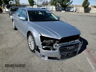 2015 Audi A8 L 4.0T with VIN WAU32AFD6FN039126, listed as a Copart auction lot 47020945 with 137,133 mi miles and Salvage Title. Bid and sale history available at carsss.com. Image 10.