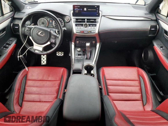 2021 Lexus NX 300 F Sport with VIN JTJSARBZXM2200591, listed as a Copart auction lot 45117425 with 65,373 mi miles and Salvage title. Bid and sale history available at DreamBid. Image 8.