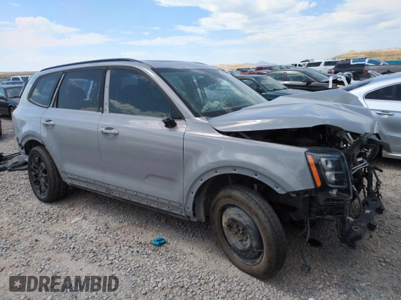 2022 Kia Telluride SX with VIN 5XYP5DHC5NG223447, listed as a Copart auction lot 62501315 with Not provided miles and Salvage title. Bid and sale history available at DreamBid. Image 4.