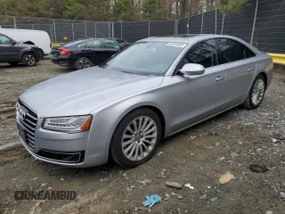 2015 Audi A8 4.0T with VIN WAUJ2AFD0FN006646, listed as a Copart auction lot 86164984 with 143,101 mi miles and Salvage title. Bid and sale history available at DreamBid. Image 1.