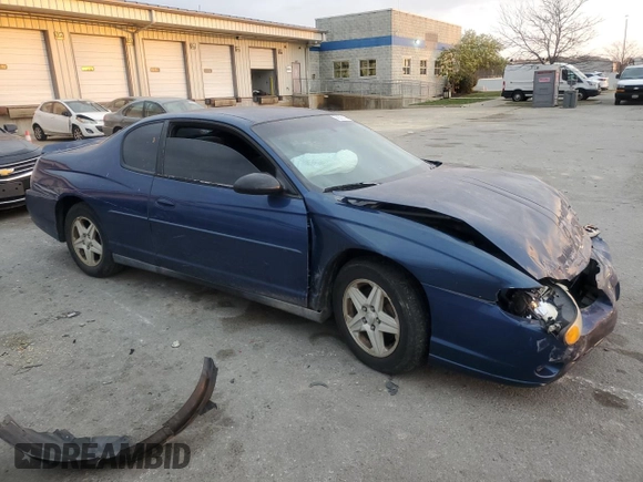 2004 Chevrolet Monte Carlo LS with VIN 2G1WW12E849393449, listed as a Copart auction lot 78383194 with 285,955 mi miles and Salvage Title. Bid and sale history available at carsss.com. Image 4.