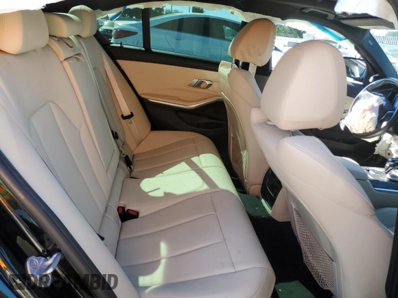 2021 BMW 3 Series 330i with VIN 3MW5R1J05M8B76650, listed as a Copart auction lot 46720195 with 41,414 mi miles and Salvage Title. Bid and sale history available at carsss.com. Image 10.