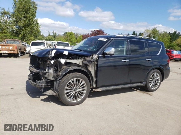 2019 Infiniti QX80 Luxe z VIN JN8AZ2NC6K9461215, wystawiony jako Copart lot #53971835 z przebiegiem 78 905 mil mil oraz Szkoda całkowita • Salvage title. Historia ofert i sprzedaży dostępna na DreamBid. Obrazek 1.